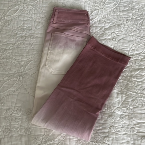 Anthropologie Ultra High Rise Dip Dyed Slim Jean Brand New Size 26 - Picture 6 of 10